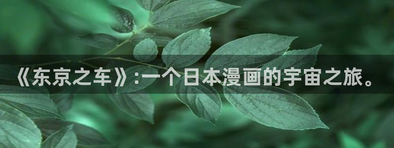 歪歪漫画污污污：《东京之车》:一个日本漫画的宇宙之旅。